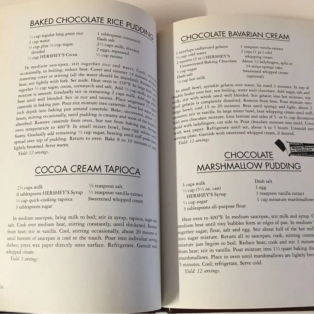 Vintage 1992 Hershey’s 1934 Cook Book Hardcover EUC